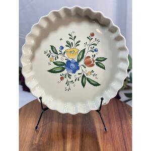 Vintage 1982 Asta Porcelain 10" Pie Platter - Made in Japan